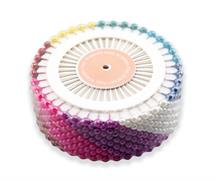 PINS PEARL BERRY BUDGET, 40 PINS ON WHEEL-COLOURED HEAD